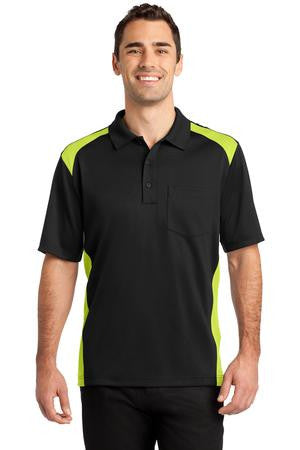 CornerStone® Select Snag-Proof Two Way Colorblock Pocket Polo