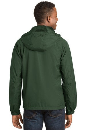 Shop Sport-Tek JST73 Hooded Raglan Jacket at Wholesale Prices
