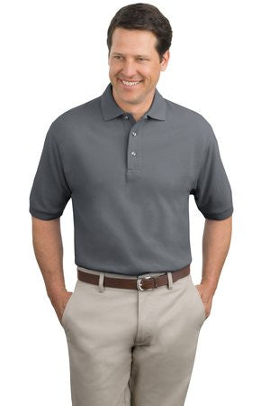 Port Authority Heavyweight Cotton Pique Polo with Pocket XS Oxford