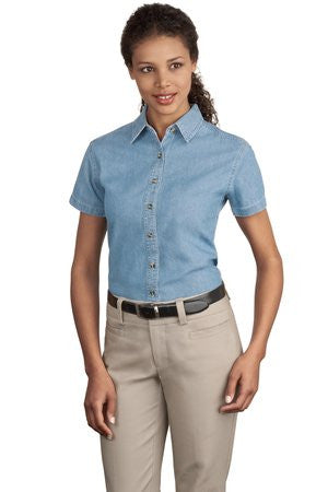 Ladies Short Sleeve Value Denim Shirt, Product
